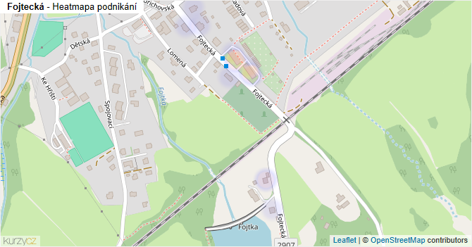 Fojtecká - mapa podnikání