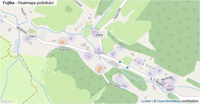 Fojtka - mapa podnikání