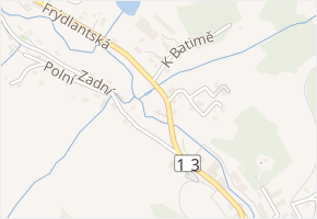 Frýdlantská v obci Mníšek - mapa ulice