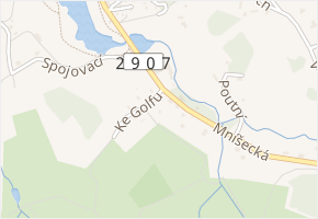 Ke Golfu v obci Mníšek - mapa ulice