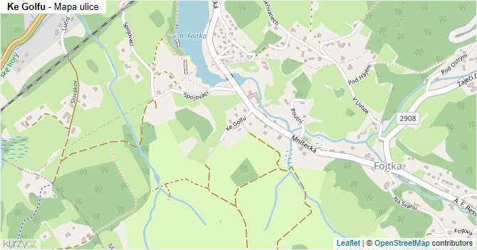 Ke Golfu - mapa ulice