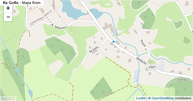 Ke Golfu - mapa firem