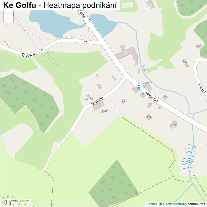 Mapa Ke Golfu - Firmy v ulici.