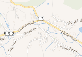 Ke Křížkům v obci Mníšek - mapa ulice