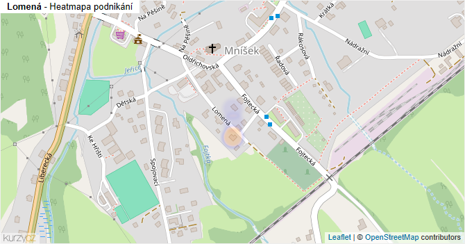 Lomená - mapa podnikání