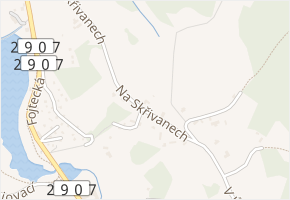 Na Skřivanech v obci Mníšek - mapa ulice