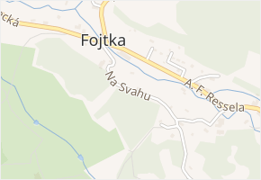 Na Svahu v obci Mníšek - mapa ulice