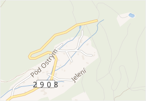 Pod Hájovnou v obci Mníšek - mapa ulice