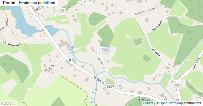 Poutní - mapa podnikání