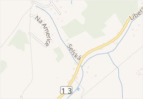 Selská v obci Mníšek - mapa ulice