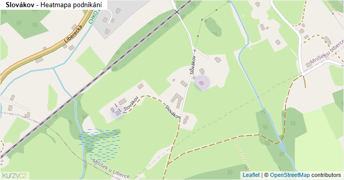 Slovákov - mapa podnikání