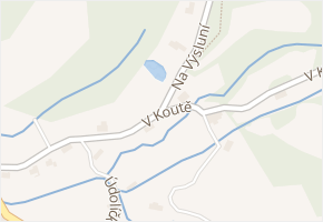 V Koutě v obci Mníšek - mapa ulice