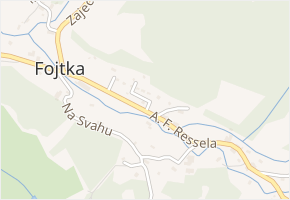 V Zahrádkách v obci Mníšek - mapa ulice