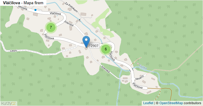 Vláčilova - mapa firem