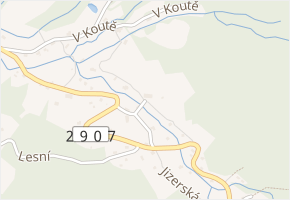 Za Potokem v obci Mníšek - mapa ulice