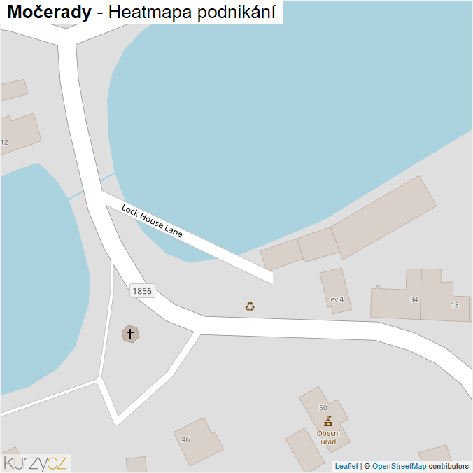 Mapa Močerady - Firmy v obci.