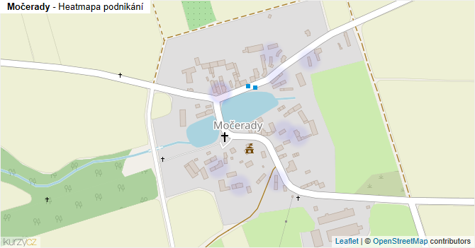 Močerady - mapa podnikání