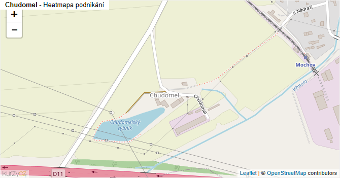 Chudomel - mapa podnikání