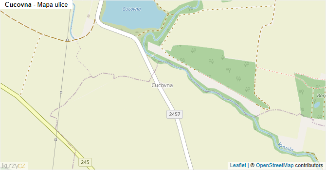 Cucovna - mapa ulice