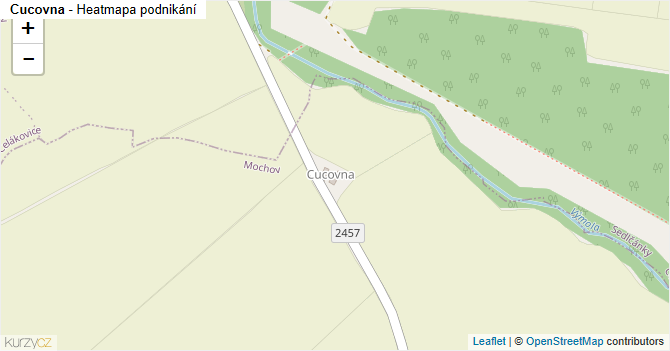 Cucovna - mapa podnikání