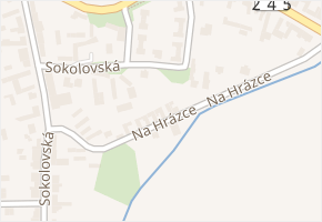 Na Hrázce v obci Mochov - mapa ulice