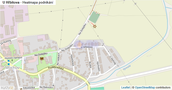 U Hřbitova - mapa podnikání