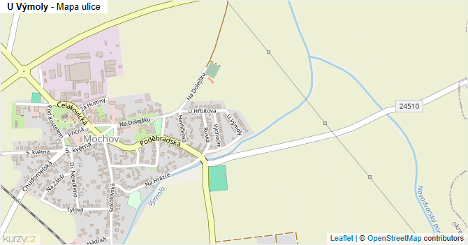 U Výmoly - mapa ulice