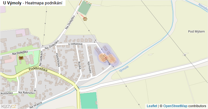 U Výmoly - mapa podnikání
