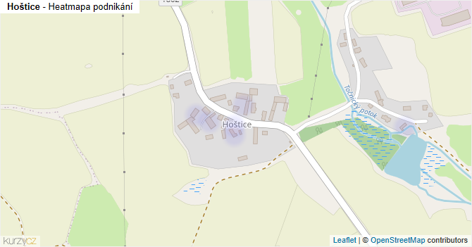 Hoštice - mapa podnikání