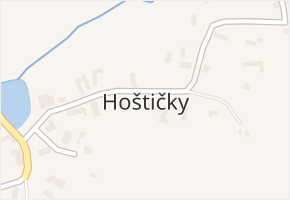 Hoštičky v obci Mochtín - mapa části obce