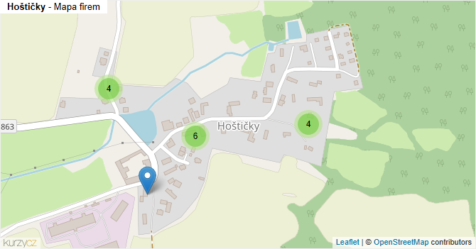 Hoštičky - mapa firem