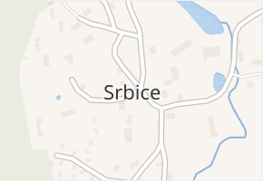 Srbice v obci Mochtín - mapa části obce