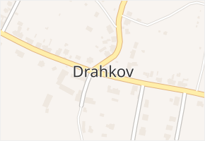 Drahkov v obci Modlany - mapa části obce