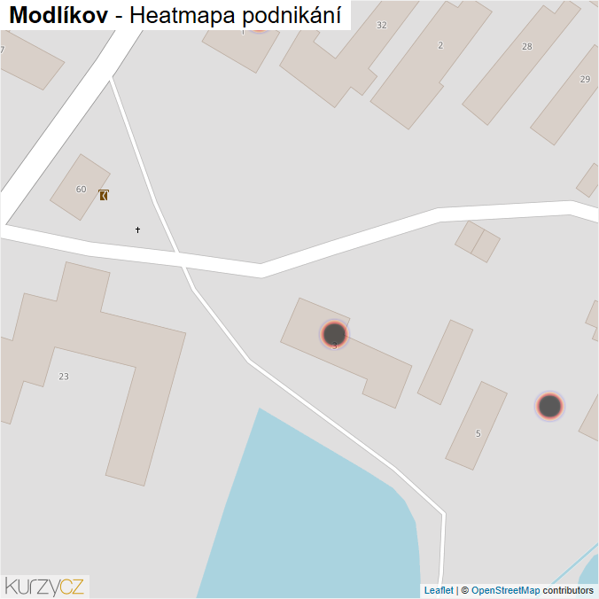 Mapa Modlíkov - Firmy v obci.