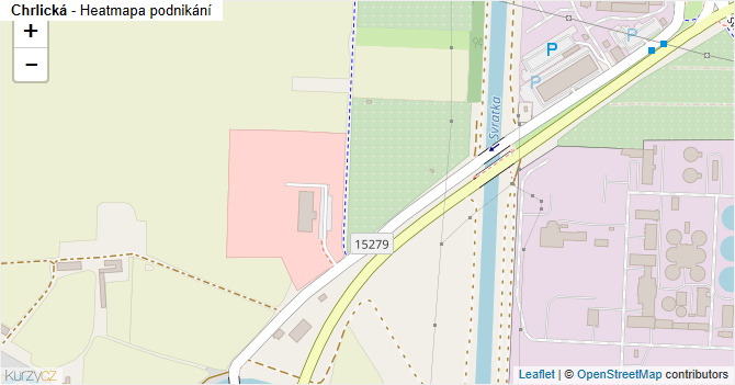 Chrlická - mapa podnikání