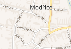 K Náhonu v obci Modřice - mapa ulice