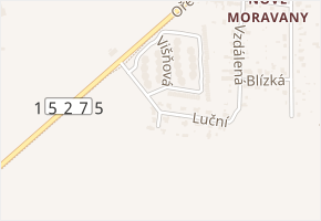 Luční v obci Modřice - mapa ulice