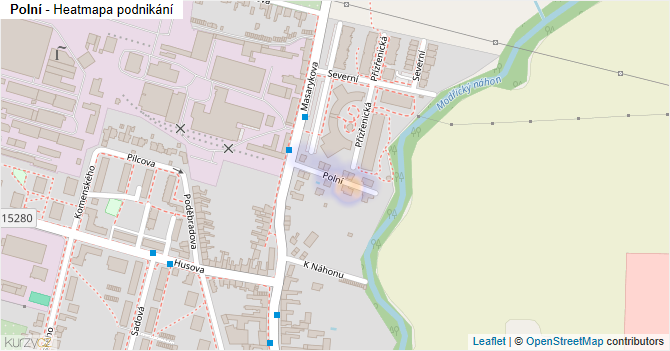 Polní - mapa podnikání
