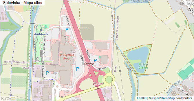 Splaviska - mapa ulice