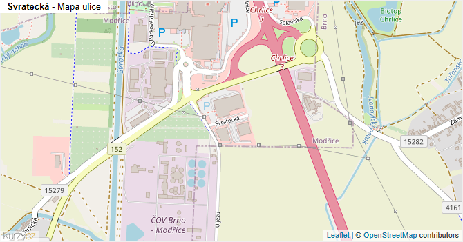Svratecká - mapa ulice