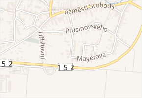 Za Humny v obci Modřice - mapa ulice