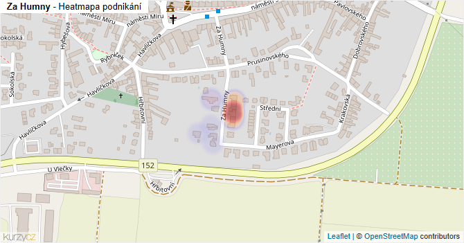 Za Humny - mapa podnikání