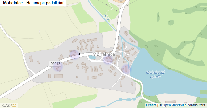 Mohelnice - mapa podnikání
