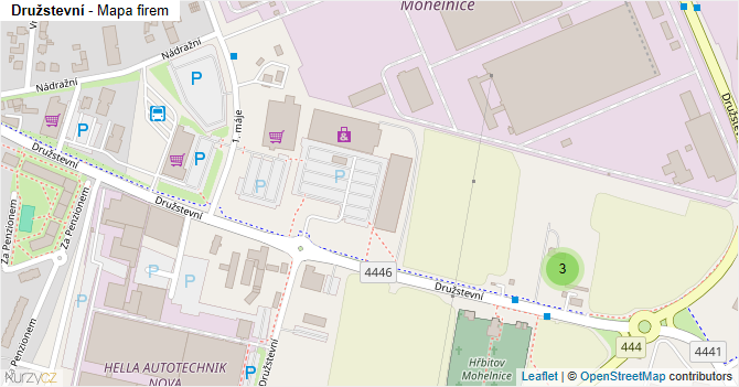 Družstevní - mapa firem