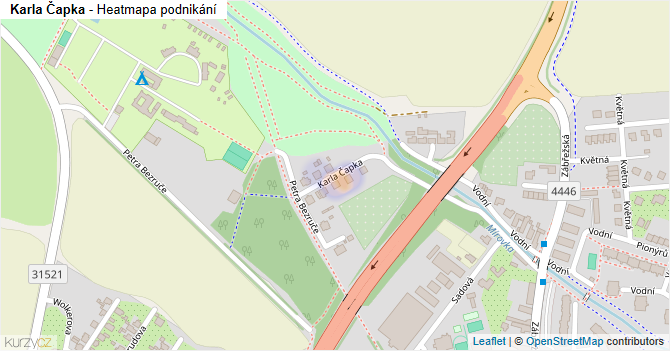 Karla Čapka - mapa podnikání