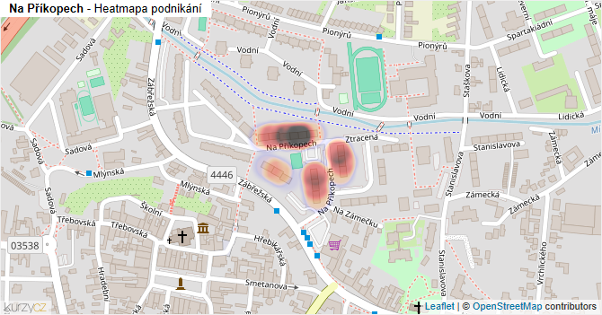 Na Příkopech - mapa podnikání