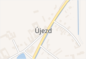 Újezd v obci Mohelnice - mapa části obce