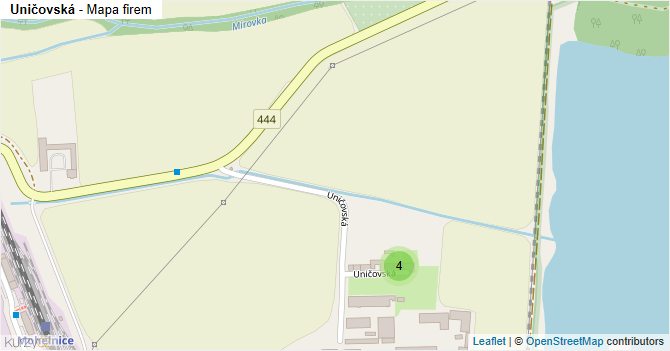 Uničovská - mapa firem