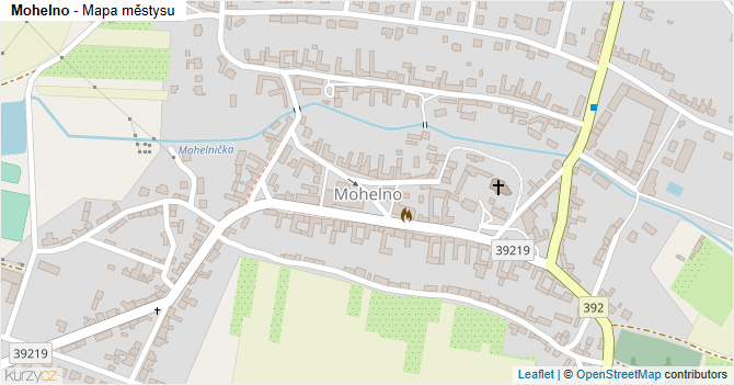 Mohelno - mapa městysu