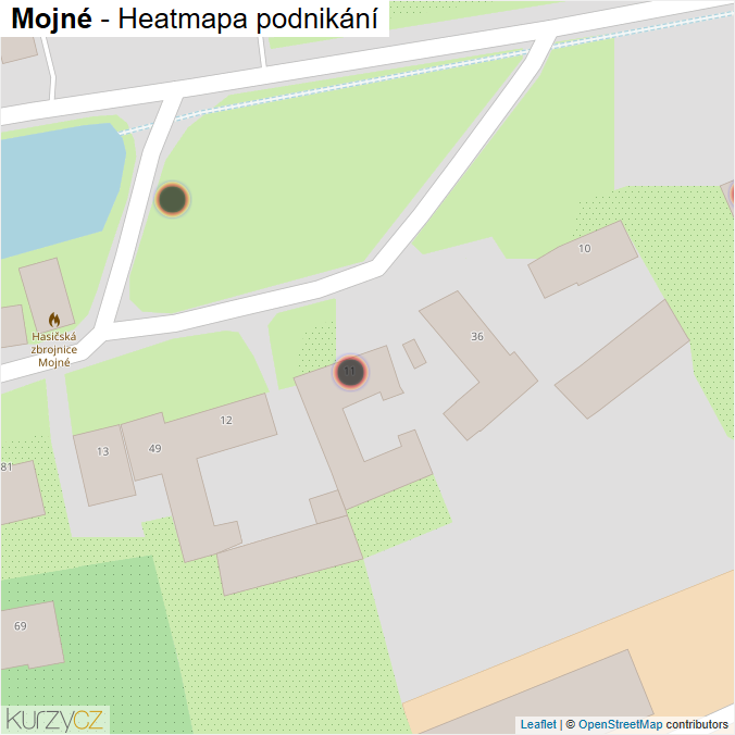 Mapa Mojné - Firmy v obci.